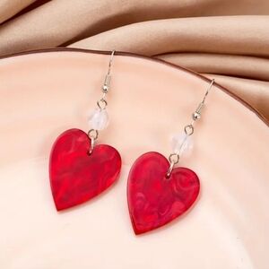 Trendy Vintage Heart Shape Dangle Earrings